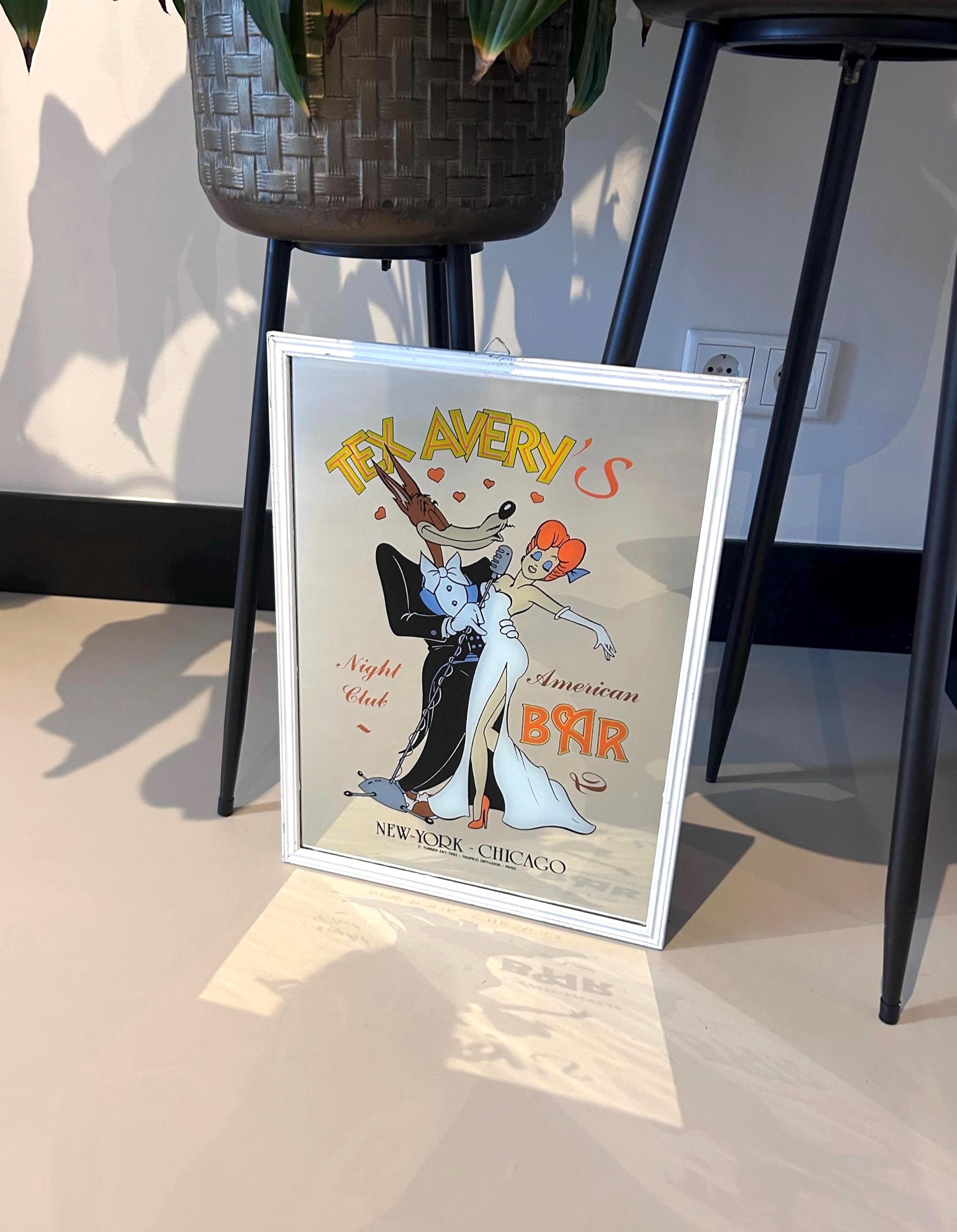 Fond D'horloge Démons & Merveilles - Tintin - Tex Avery - 30 Cm - Vintage 1994