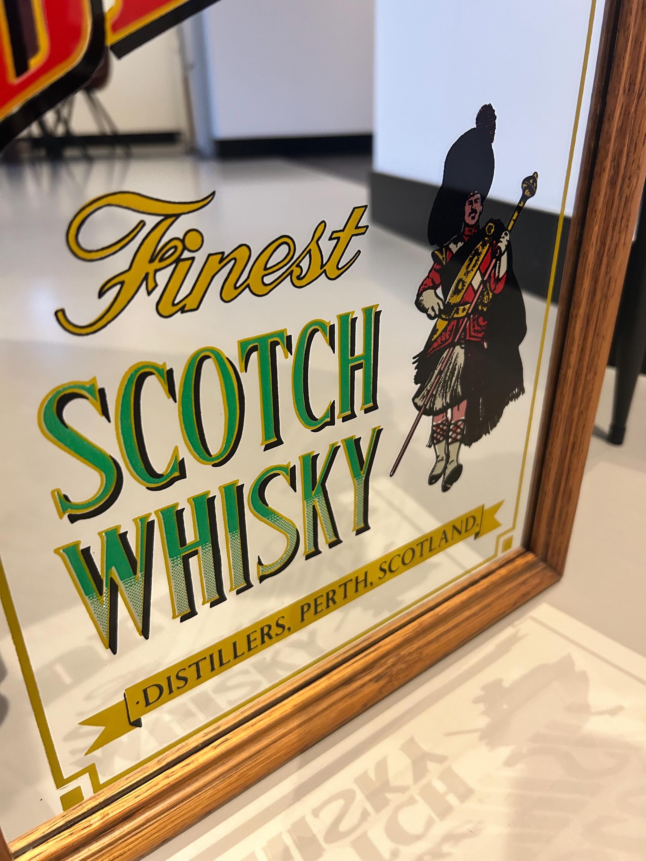 Vintage 1970 Dewar's Scotch Whiskey Mirror #1 - Etsy