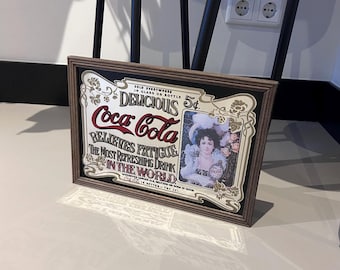 ヴィンテージ 大型コカコーラ ミラー広告看板 美味しいアイスコールド