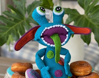 Dallas the Donut Monster Amigurumi Toy Pattern