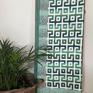 Square Route Blanket Overlay Mosaic Crochet Pattern Throw English