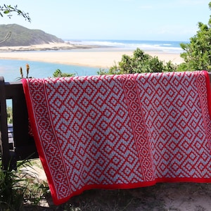 Calliope Mosaic Crochet Afghan Blanket Throw Pattern
