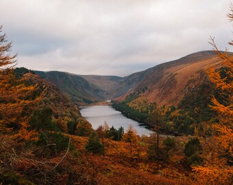 Glendalough Lake Wicklow Mountains in Autumn, Limited Edition Fine Art Photographic Print