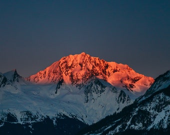 Sunset on the Grand Bec in the French Alps, Limited Edition Fine Art Photographic Print