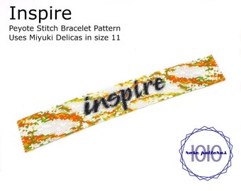 Inspire Peyote Armband Muster (Miyuki Delicas Size 11 Even Count)