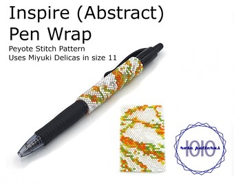 Inspire (Abstract) Pen Wrap Pattern (Miyuki Delicas Size 11 Even Count)