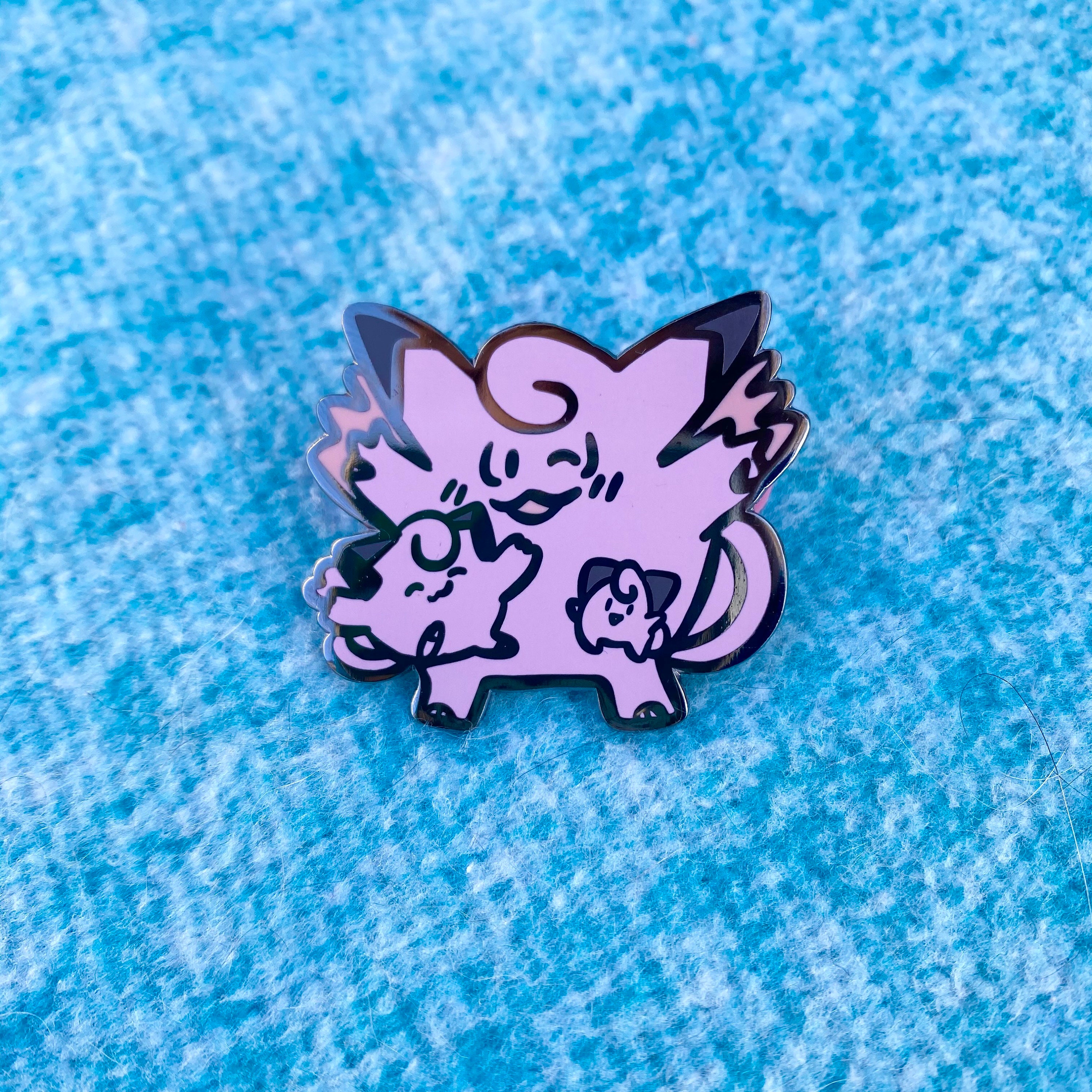 Clefable Family Pin Pokemon Cute Nostalgia 90's Cleffa | Etsy