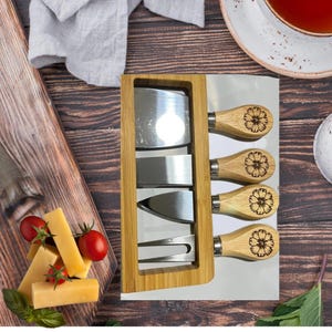 Personalized Cheese Knife Set, Delicatessen Knife Set, Cheese Knife Set, Named Butter Delicatessen Set, Gift Custom Knife Set