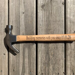 Engraved Hammer, Personalized Hammer, Custom Hammer, Personalized Father's Day, Gifts for Men, Husband Anniversary, Boyfriend Birthday Gift image 8