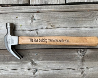Engraved Hammer, Personalized Hammer, Custom Hammer, Personalized Father's Day, Gifts for Men, Husband Anniversary, Boyfriend Birthday Gift