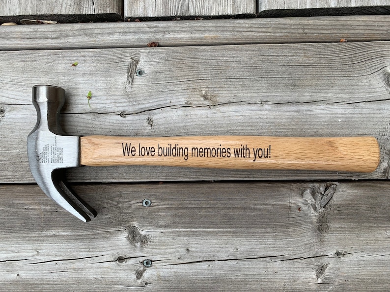 Engraved Hammer, Personalized Hammer, Custom Hammer, Personalized Father's Day, Gifts for Men, Husband Anniversary, Boyfriend Birthday Gift image 1