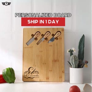 Personalized Charcuterie Board Wedding Gift, Bridal Shower Gift, Wood Cutting Board, Custom Cheese Board, Housewarming Kitchen Gift Ideas
