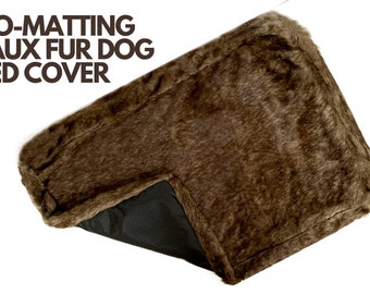 Silky Soft Faux Fur Pet Bed Cover For Small Medium Dog or Cat- Fill with Clothes or Bedding w/Your Scent to Help Calm & Reduce Pet Anxiety