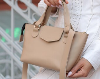 tote bag, mini tote bag, tote bag with zipper, zipper tote bag, tote bag with pocket, leather tote bag for women, cute tote bags