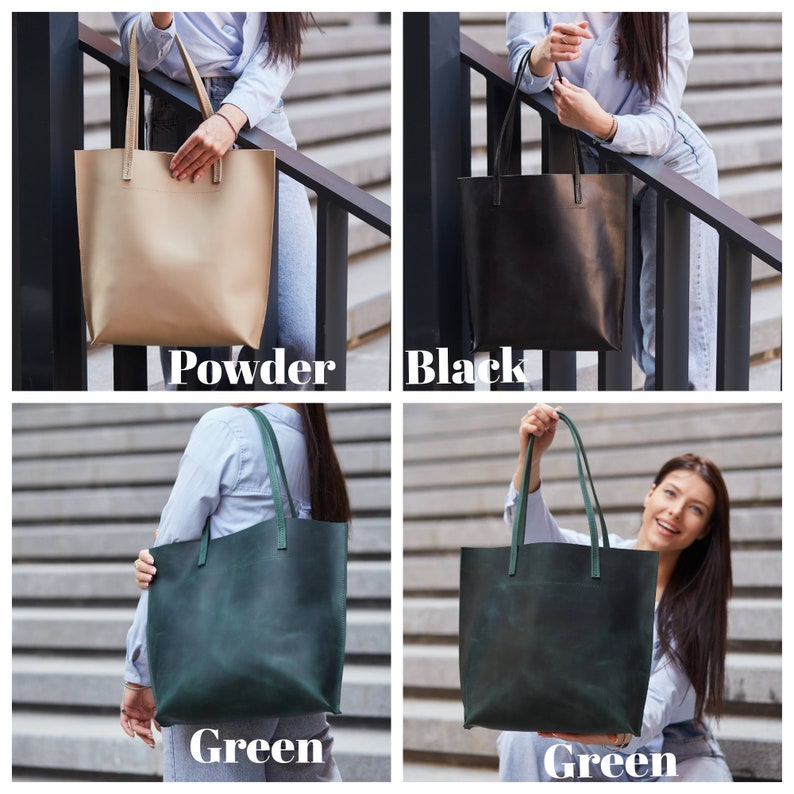 tote bag, green tote bag, leather tote bag, tote bags for women, bridesmaid tote bags, zipper tote bag, custom tote bags, cute tote bag image 9