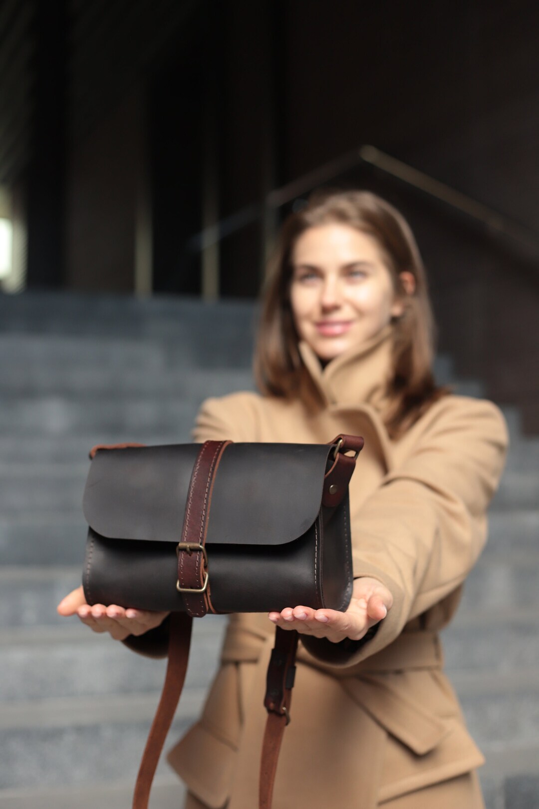 Crossbody Bag Crossbody Purse Leather Bag Purse Travel Etsy