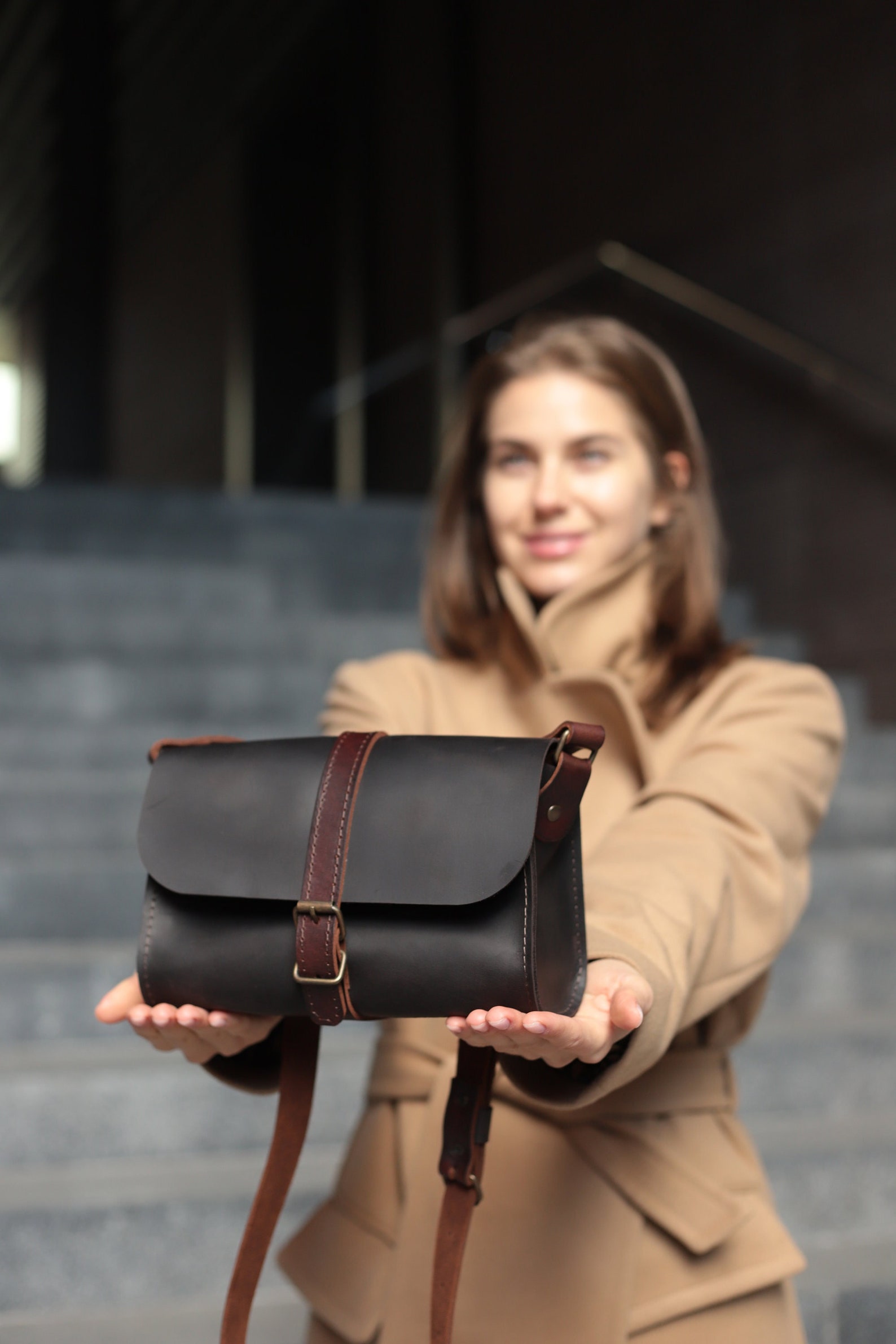 Crossbody Bag Crossbody Purse Leather Bag Purse Travel Etsy