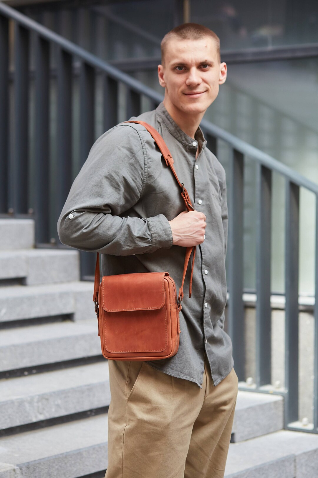 Casual men's shoulder bag men's messenger shoulder bag main image 0