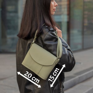 leather crossbody bag, small crossbody bag, leather shoulder bag, crossbody bags, cross body bag, small crossbody purse, leather purse image 8