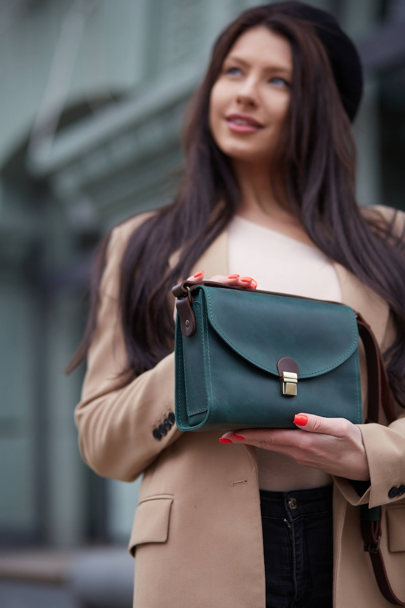 cross body bag, crossbody bags, brown leather crossbody bag, small crossbody bag, bags for women, leather purse women, leather handmade bag image 5