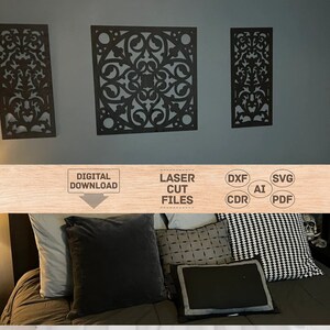 3 panel wall decor svg, 3 panel wall art svg, Arabic wall art svg, Arabic wall art pdf, Arabic wall art dxf, Arabic wall art cdr