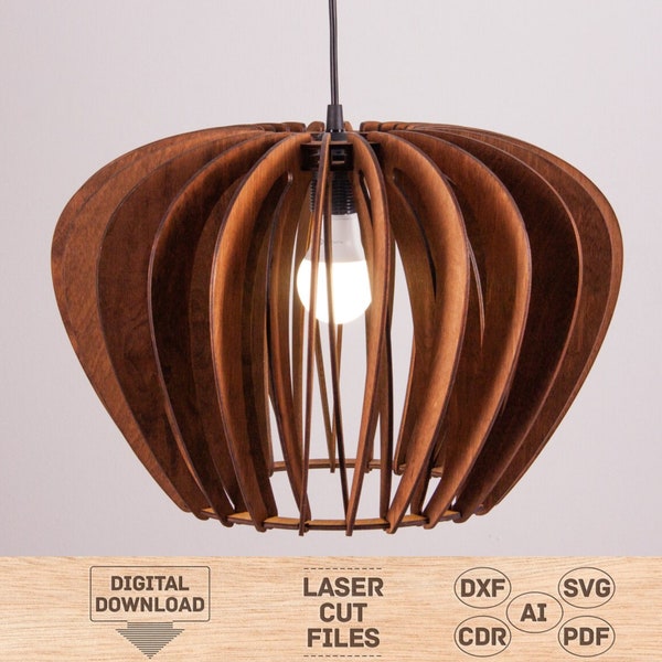 Wooden pendant light svg, Wooden pendant light pdf, Wooden pendant light pattern, Wooden pendant lamp pattern, Pendant lamp svg