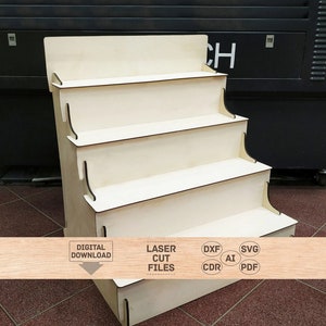 Wood retail display svg, Wood retail display laser cut, Wood retail display pdf, Wood trade display svg, Wood retail display laser cut