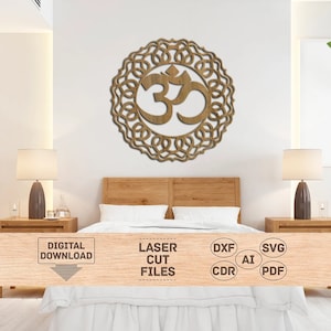 Wood Om sign laser cut, Wood Om sign pattern, Wood Om sign svg, Ohm sign laser cut, Ohm sign svg, Ohm sign pattern