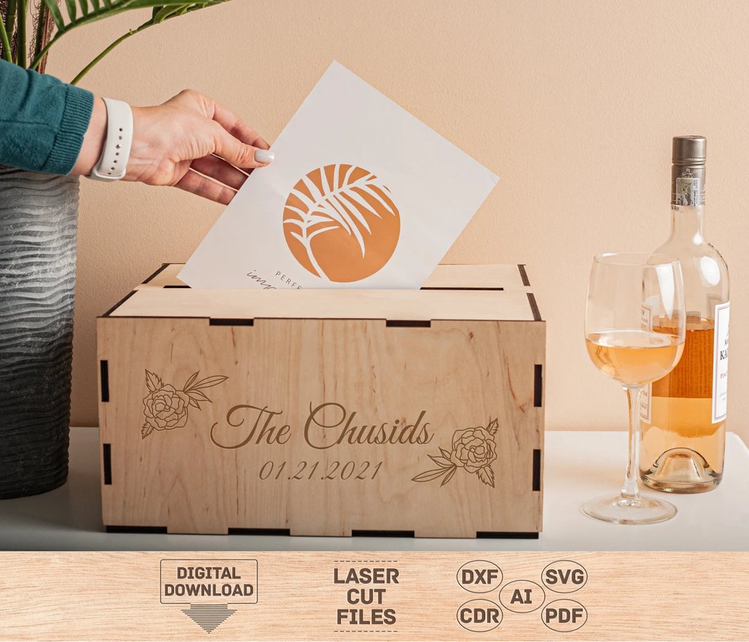 Wedding Card Box Svg, Wedding Card Box Pdf, Wedding Card Box Pattern