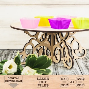 Wedding cake stand wood, Cupcake stand wood, Cupcake stand wedding, Wooden cupcake stand, Cake wooden stand, Pedestal stand wood