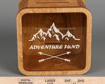 Wood money box svg, Money box svg, Money box dxf, Money box pdf, Money box laser cut, Moneybox svg, Moneybox svg for kids, Moneybox pdf