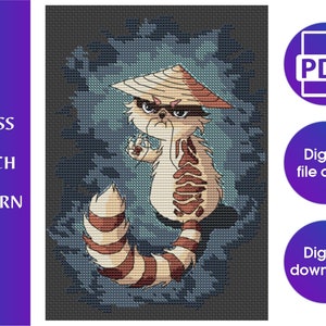 Cat cross stitch pattern pdf,Funny cross stitch pattern,Angry cat embroidery,Kitty stitch pattern,Instant download pdf,Digital download pdf