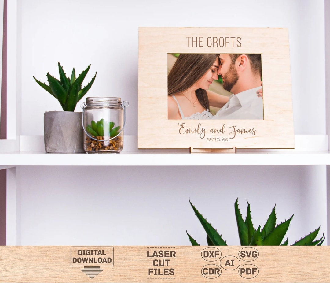 Svg Photo Frame Color Wedding Photo Frame Svg, Photo Frames Svg, Photo Frames Laser Cut File ...
