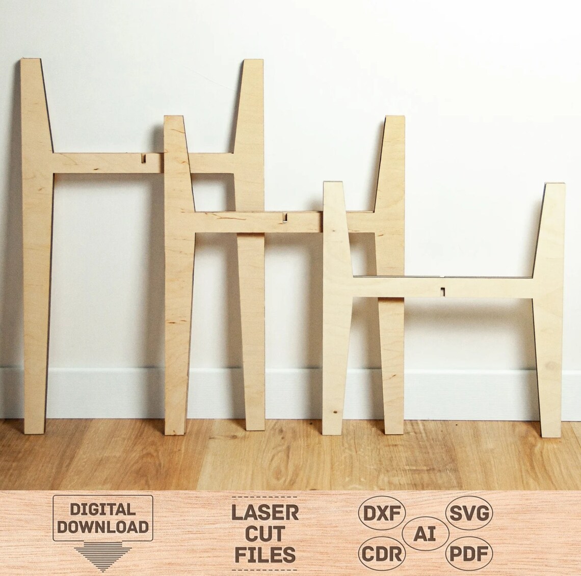 Plant Stand Svg, Plant Stand Dxf, Wood Plant Stand, Indoor Plant Stand ...