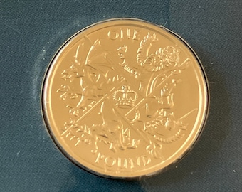 One Pound Coin, The Last Round Coin, 2016 Royal Mint Collection, unopened and Uncirculated