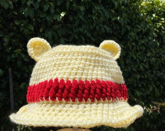 Chapeaux Bob au crochet Winnie l'ourson et Tigrou