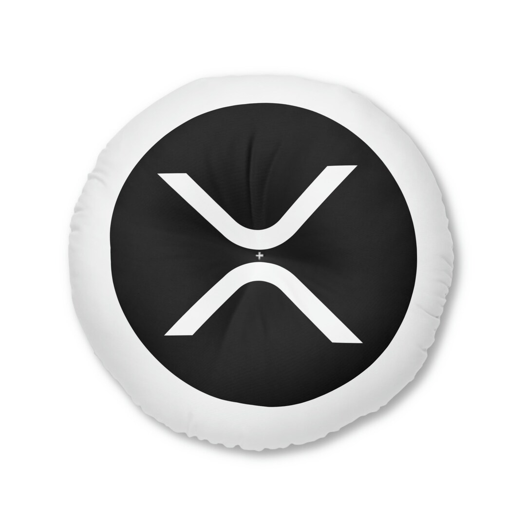 XRP Crypto Oreiller Rond Blanc - Crypto Merch - Etsy France