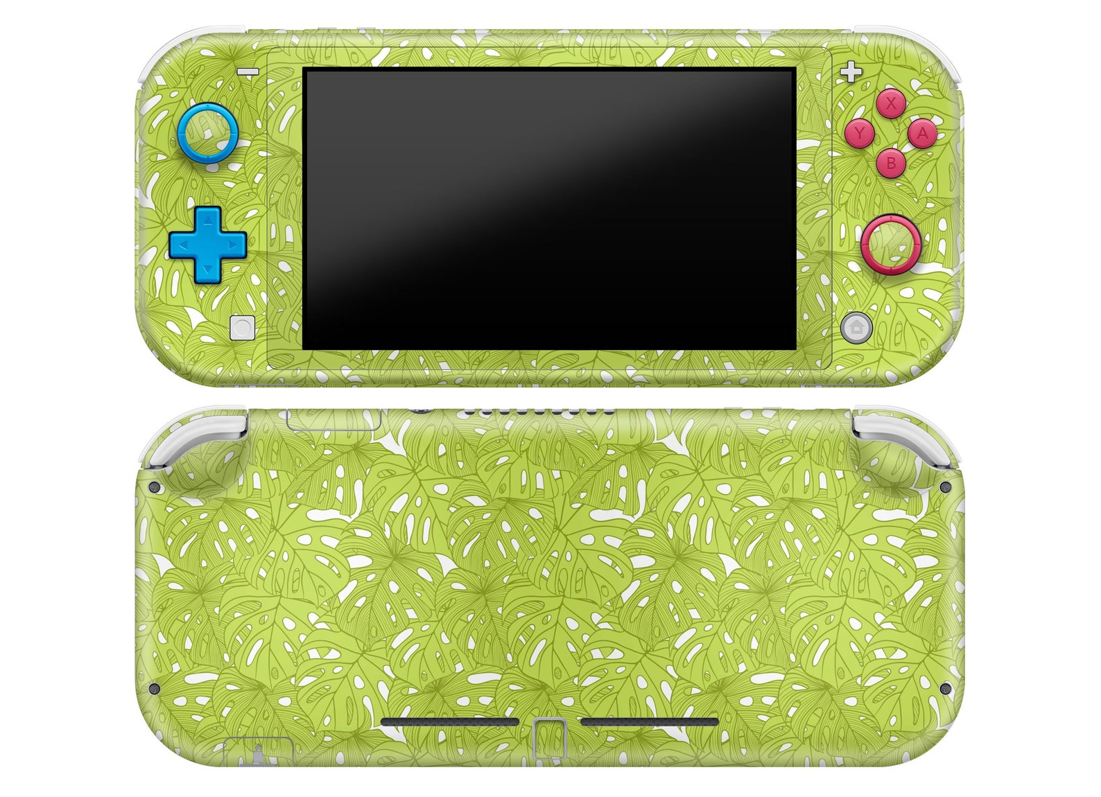 Tropical leaves nintendo switch lite green gaming skin Etsy