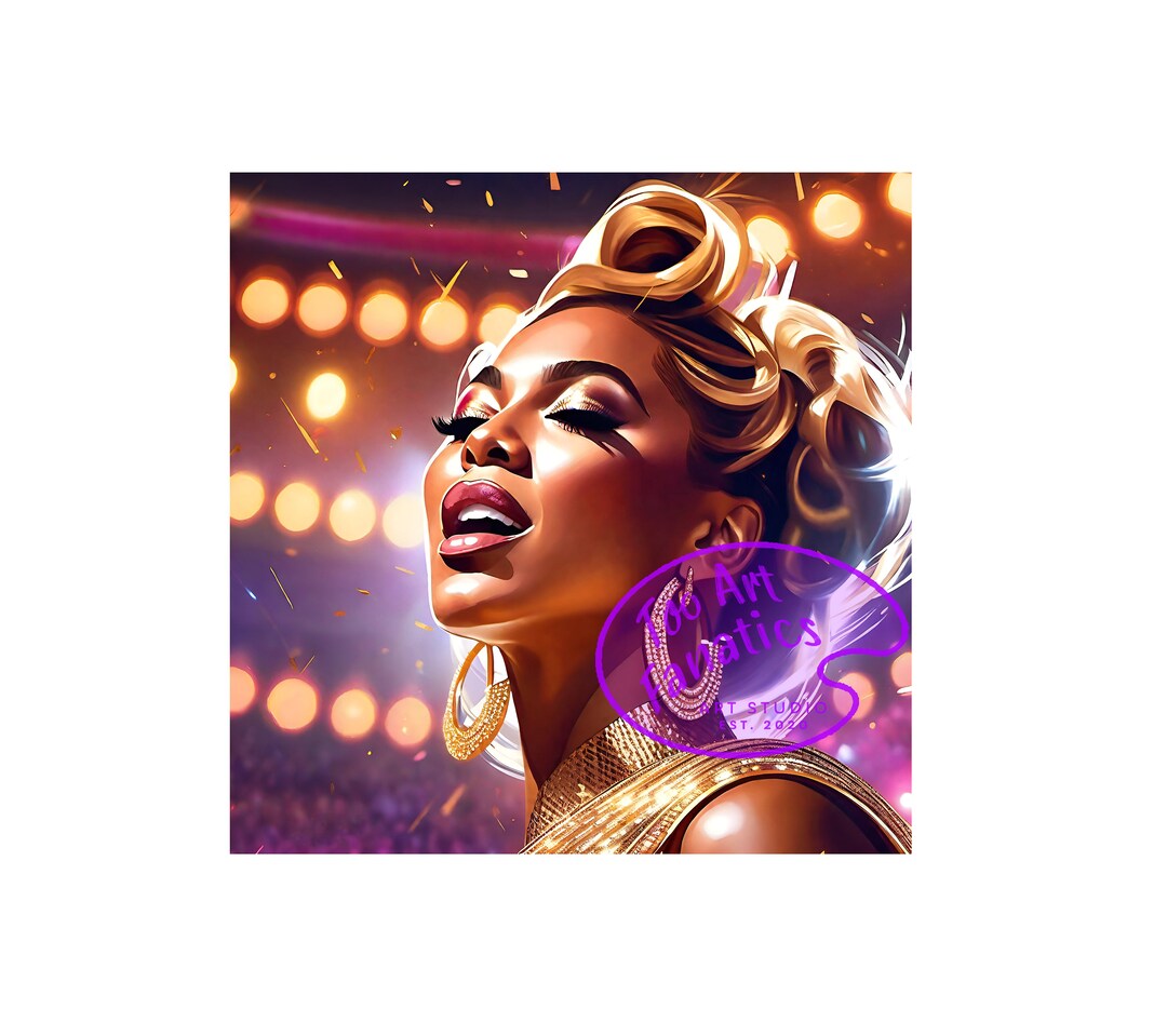 Beyoncé Inspired Digital SVG & PNG Art Artistic Tribute to - Etsy Canada