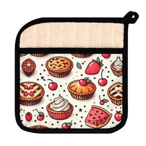  Tea Coffee Theme Pattern Oven Mitts and Pot Holders Sets Retro  Style Hot Pads Heat Resistant Cooking Gloves Handling Kitchen Cookware  Bakeware BBQ : Home & Kitchen