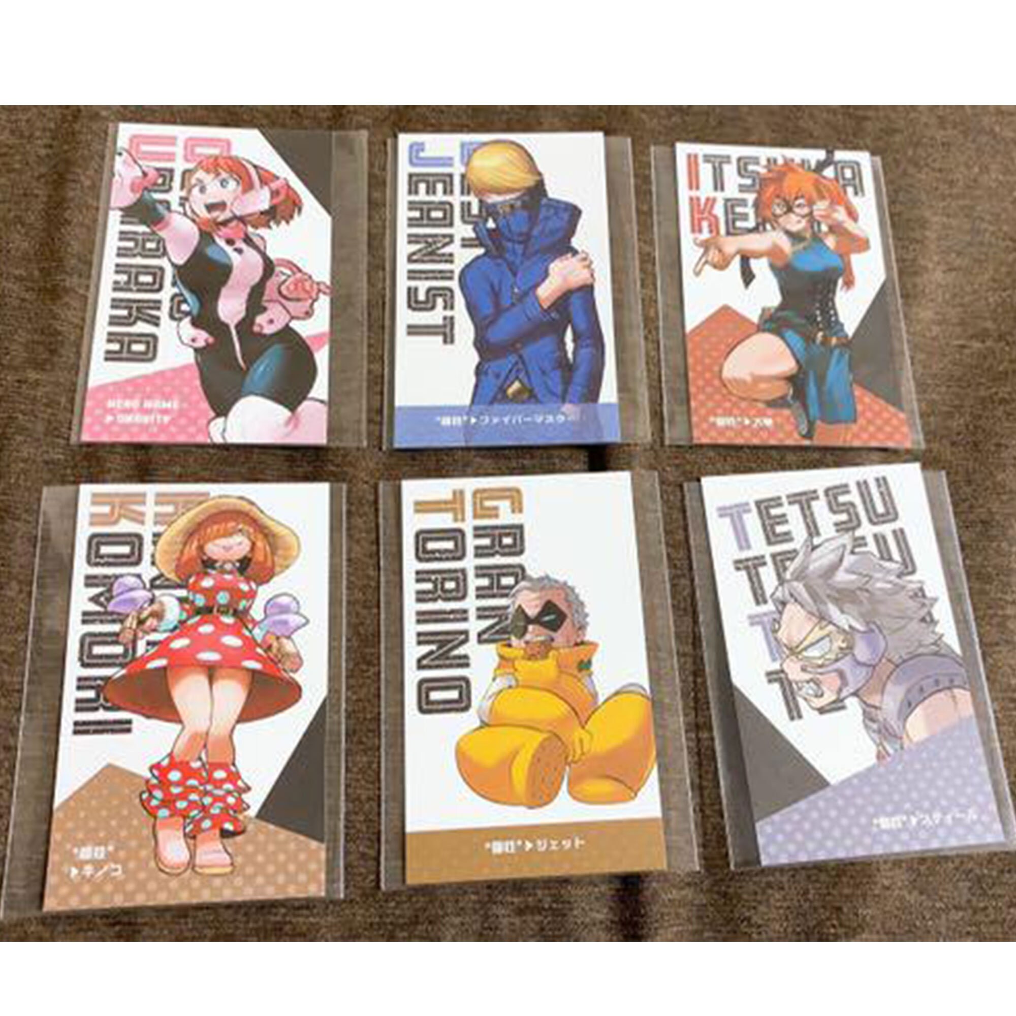 MHA Trading Cards/bnha Hero Cards/mha Exhibition Cards/my Hero Etsy