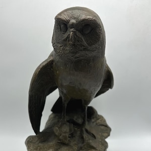 M. Roni Bronze Owl Sculpture / DN AS / TheShopsInUptown