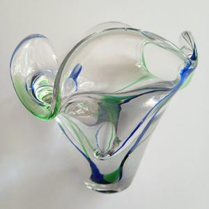 Signed Modernist Art Glass Vase
