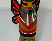 Artist Signed Hopi Hand Carved And Hand Painted Kachina Hopi Katsina Butterfly Valentino Antone Jr 99 TheShopsInUptown