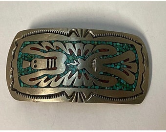 Vintage Enameled Abstract Crane Bird Brass Charmont Belt Buckle Enameled Crane Bird Brass Charmont Belt Buckle - Etsy main image 4