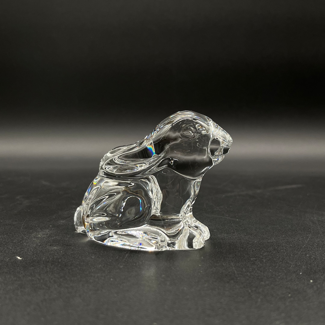 Waterford Crystal Bunny Paperweight / Crystal Bunny Figurine by ...