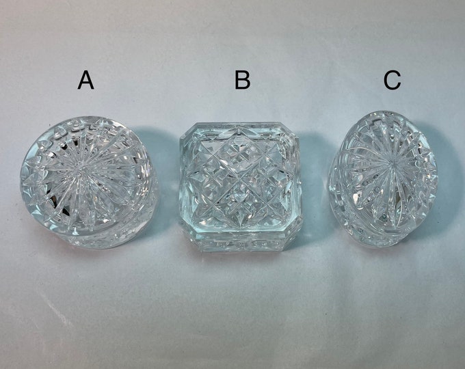 Vintage Waterford Crystal Trinket Boxes / B Option is Sold Out