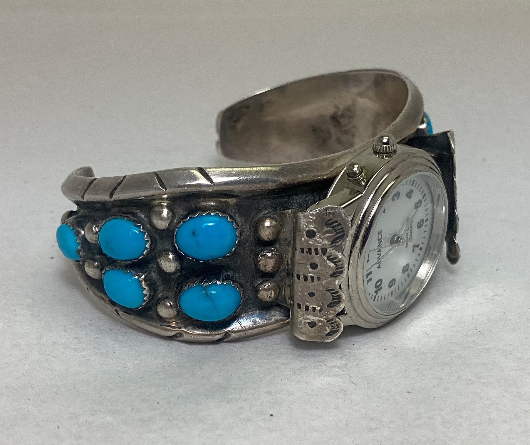 Artist Signed Native American Handmade Sterling Silver Cuff Style