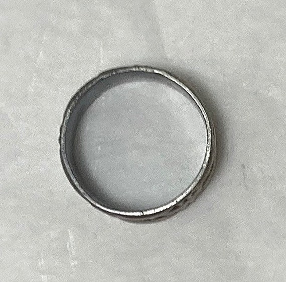 Sterling Silver Weave Pattern / Braided Wedding B… - image 5