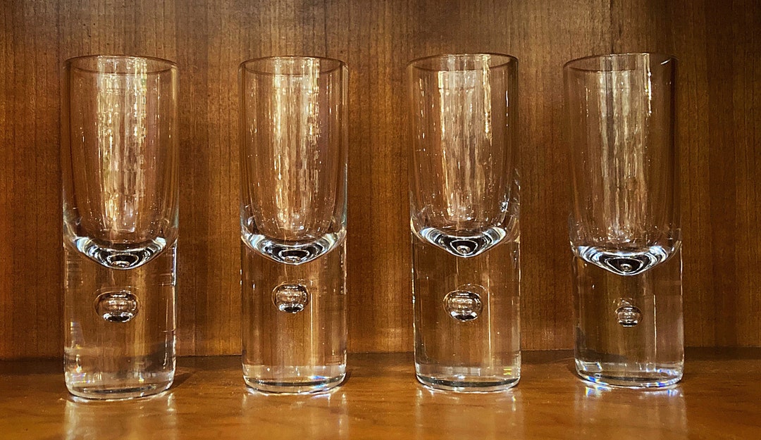 Set of 4 Bubble Shot Glasses / Tall Shot Glasses 99 Etsy
